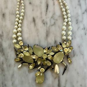 Erikson Beamon Rocks Necklace . Blondie with Pearl